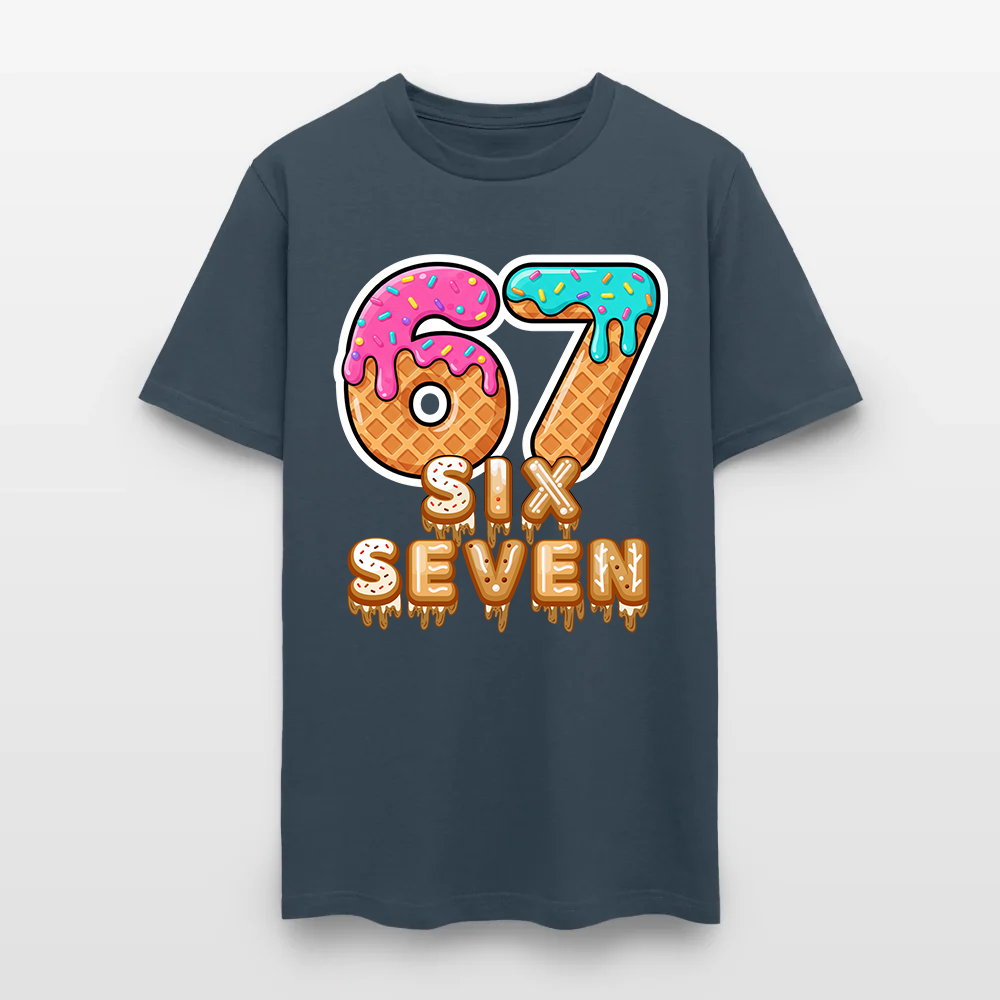 Six Seven Ice Cream Drip Gen Alpha Slang Meme 67 T-Shirt