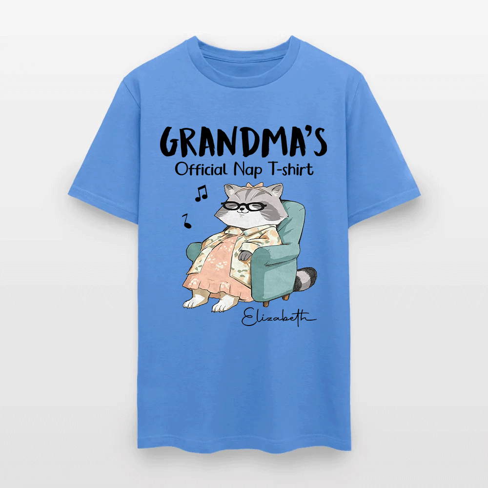 Personalized Cat Grandma's Official Nap T-Shirt