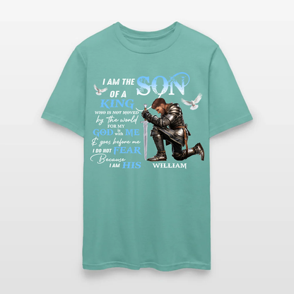 Personalized Man Warrior of God I Am the Son of a King T-Shirt