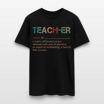 Teacher A Highly Caffeinated Person Obsessed With Pens And Planners An Expert At Multitasking T-Shirt