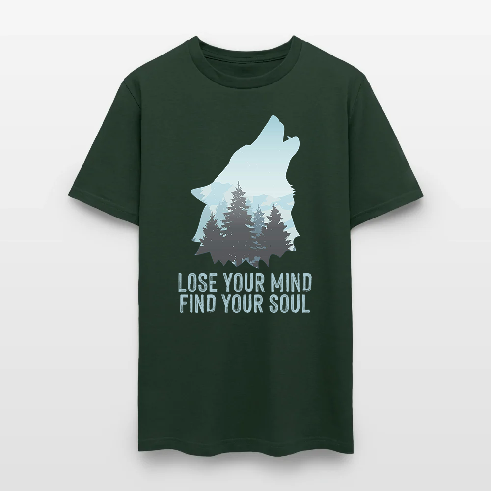 Wolf Camping Lose Your Mind Find Your Soul T-Shirt