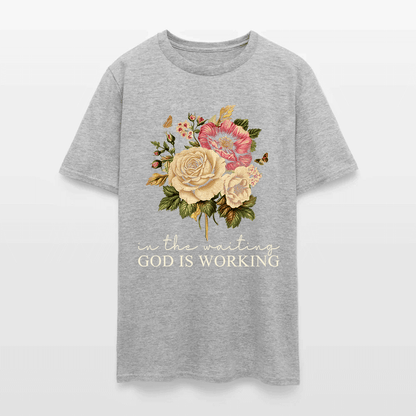 In The Waiting God Is Working Christian Floral Faith T-Shirt