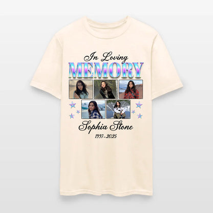 Personalized Photo In Loving Memory T-Shirt, Sympathy Gift for Loss of a Loved One T-Shirt