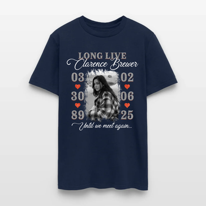 Personalized Memorial Photo Long Live Until We Meet Again T-Shirt