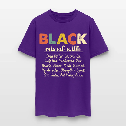 Black Mixed With Shea Butter Coconut Oil T-Shirt