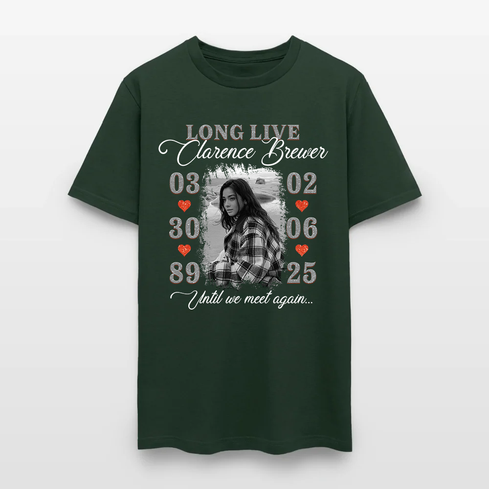 Personalized Memorial Photo Long Live Until We Meet Again T-Shirt