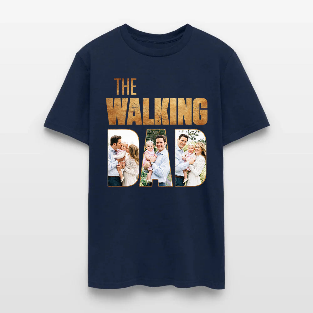 Personalized Photo The Walking Dad Graphic T-Shirt