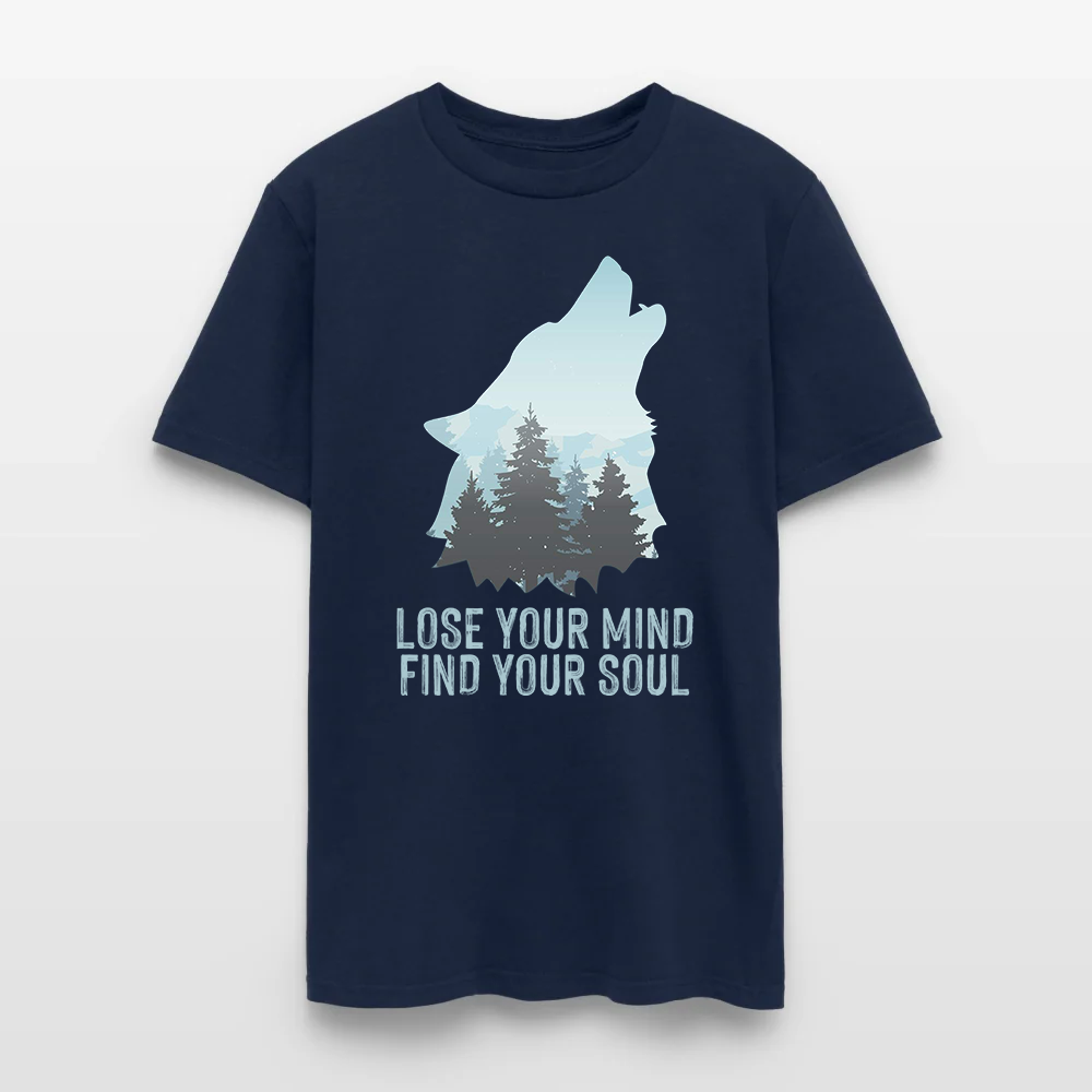 Wolf Camping Lose Your Mind Find Your Soul T-Shirt