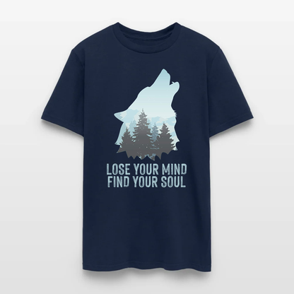 Wolf Camping Lose Your Mind Find Your Soul T-Shirt
