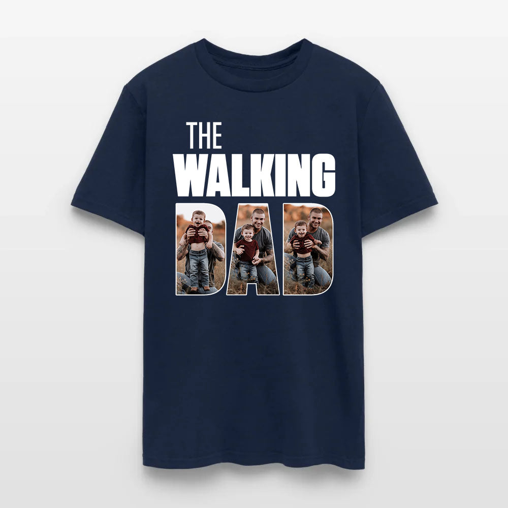 Personalized Photo The Walking Dad T-Shirt
