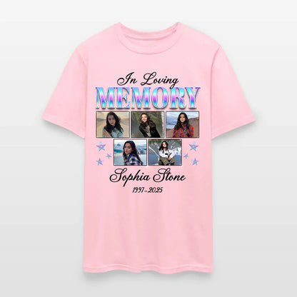 Personalized Photo In Loving Memory T-Shirt, Sympathy Gift for Loss of a Loved One T-Shirt