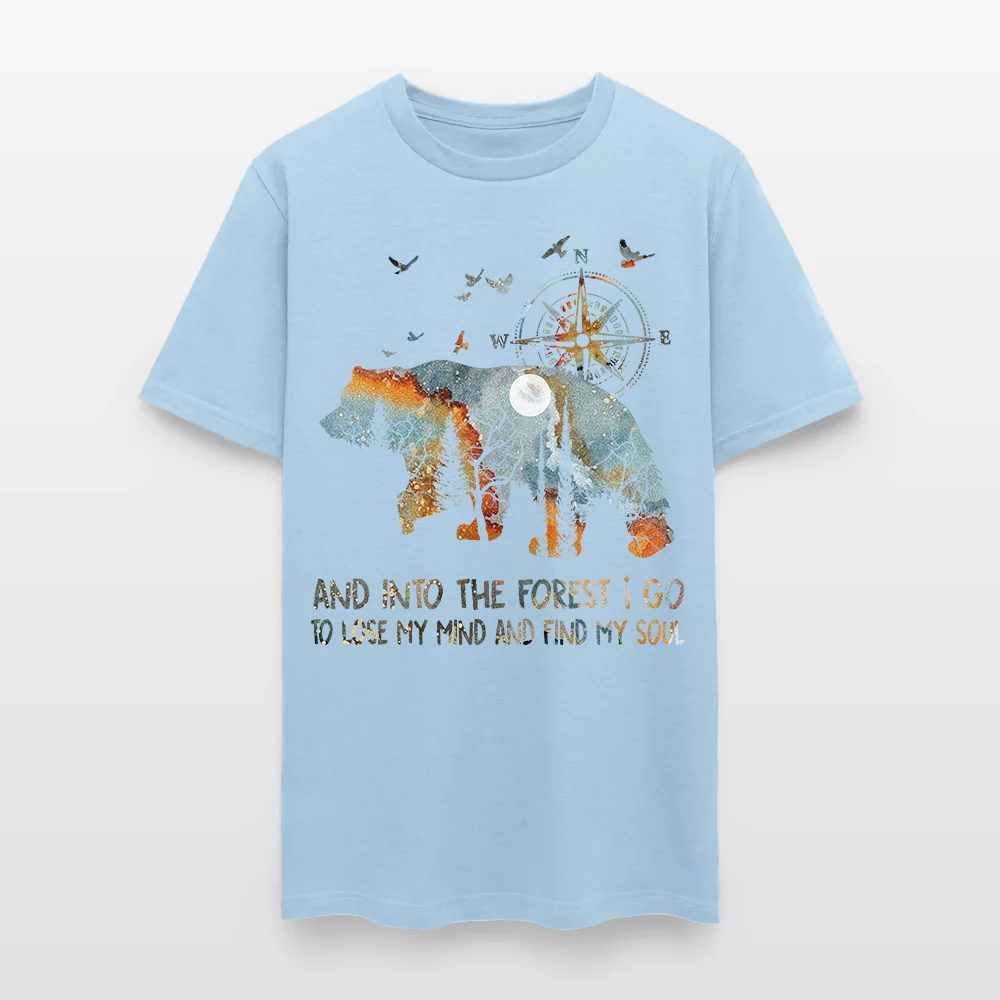 Bear Camping And Into The Forest I Go To Lose My Mind T Shirt