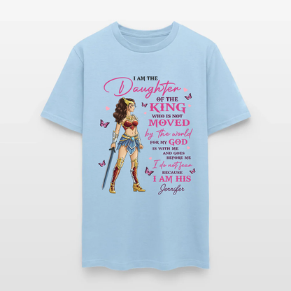 Personalized Wonder Woman Warrior of God I Am the Daughter of the King T-Shirt