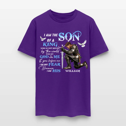 Personalized Man Warrior of God I Am the Son of a King T-Shirt
