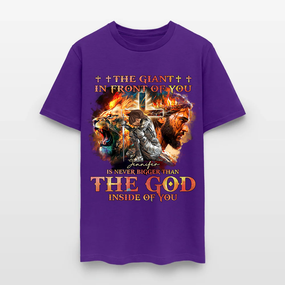 Personalized Warrior of God The Giant in Front of You T-Shirt