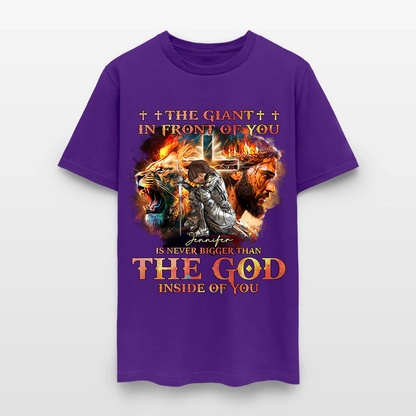 Personalized Warrior of God The Giant in Front of You T-Shirt