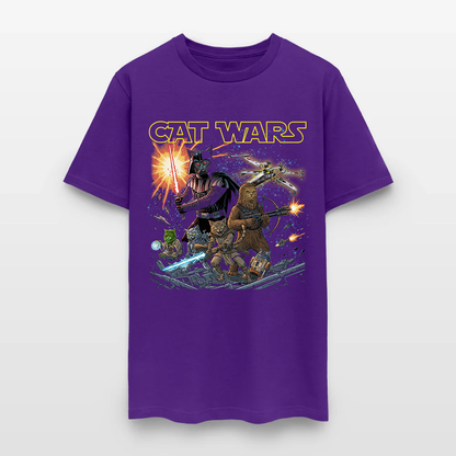 Cat Wars Vintage 90s Graphic Shirt - Funny Cat Warrior T-Shirt