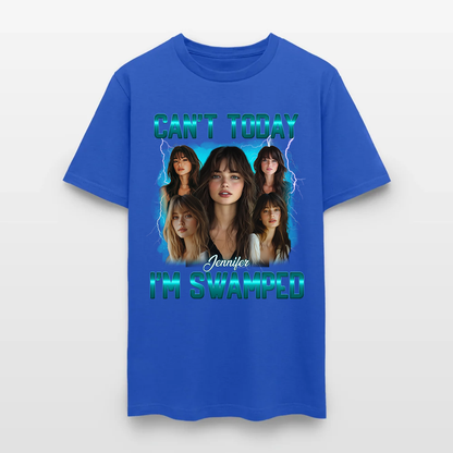 Personalized Photo Can't Today I'm Swamped T-Shirt