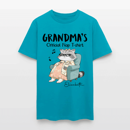 Personalized Cat Grandma's Official Nap T-Shirt