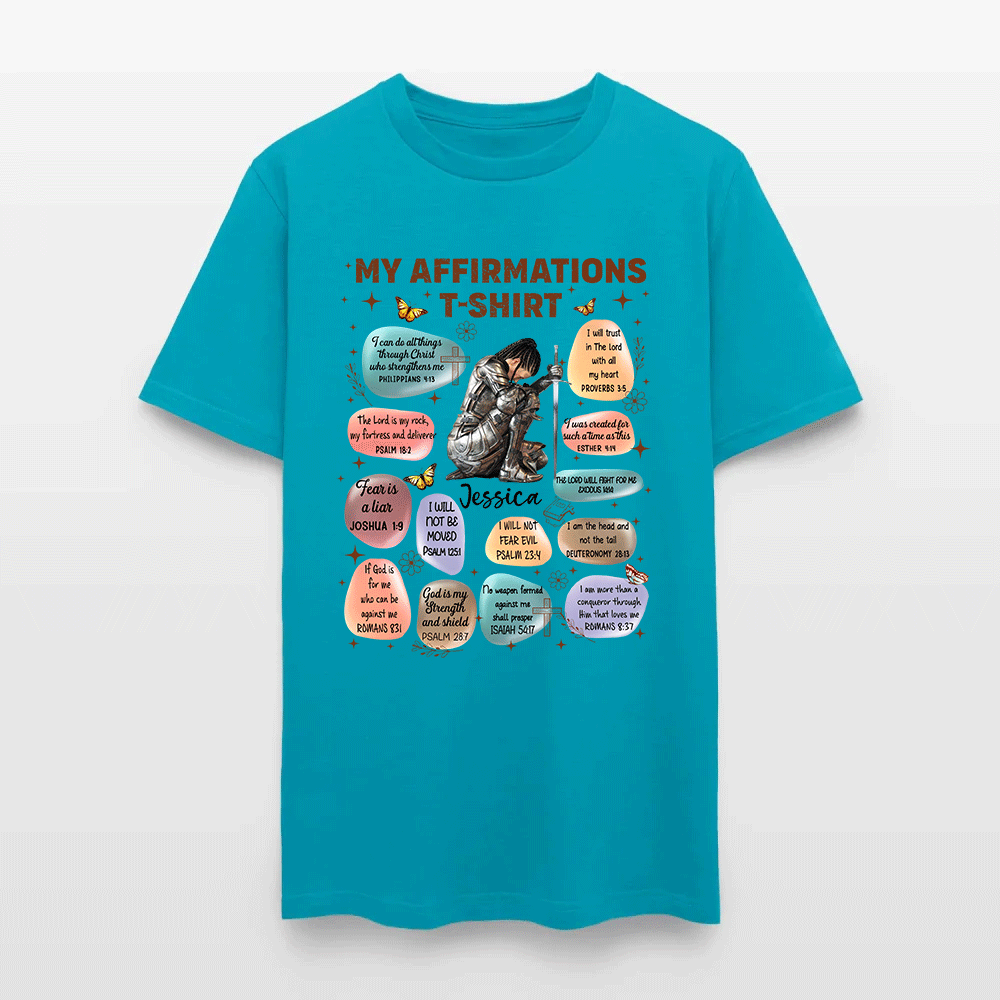 Personalized Warrior of God Bible Verse Affirmation I Can Do All Things Through Christ T-Shirt