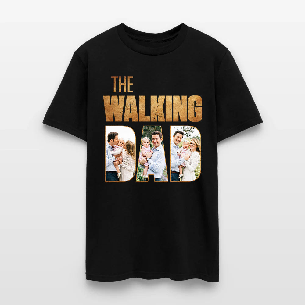 Personalized Photo The Walking Dad Graphic T-Shirt