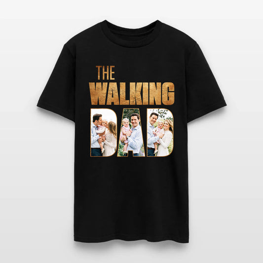 Personalized Photo The Walking Dad Graphic T-Shirt