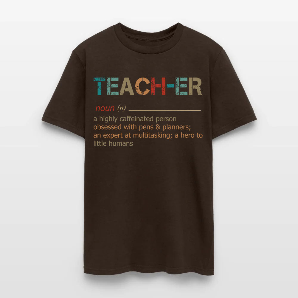 Teacher A Highly Caffeinated Person Obsessed With Pens And Planners An Expert At Multitasking T-Shirt