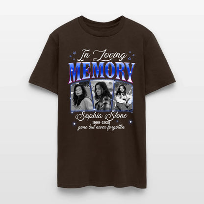 Personalized Memorial Photo In Loving Memory Gone but Never Forgotten T-Shirt