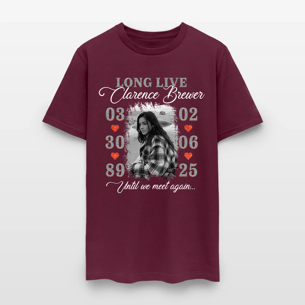 Personalized Memorial Photo Long Live Until We Meet Again T-Shirt