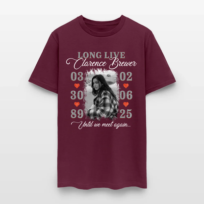 Personalized Memorial Photo Long Live Until We Meet Again T-Shirt