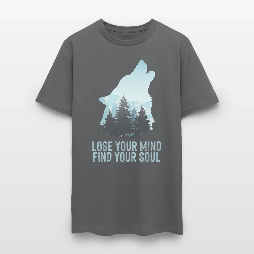 Wolf Camping Lose Your Mind Find Your Soul T-Shirt