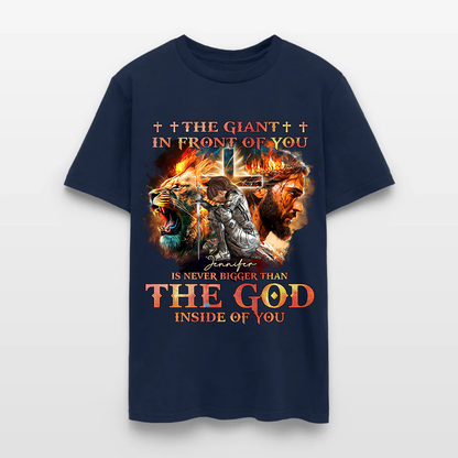Personalized Warrior of God The Giant in Front of You T-Shirt