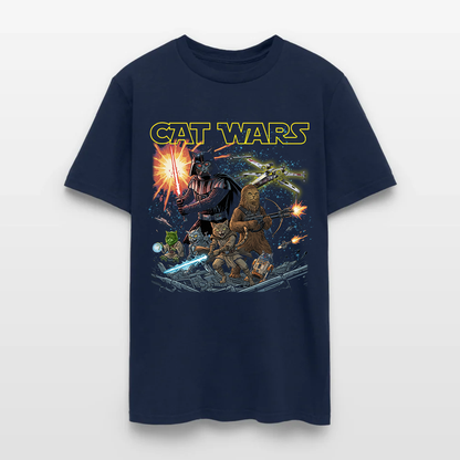 Cat Wars Vintage 90s Graphic Shirt - Funny Cat Warrior T-Shirt
