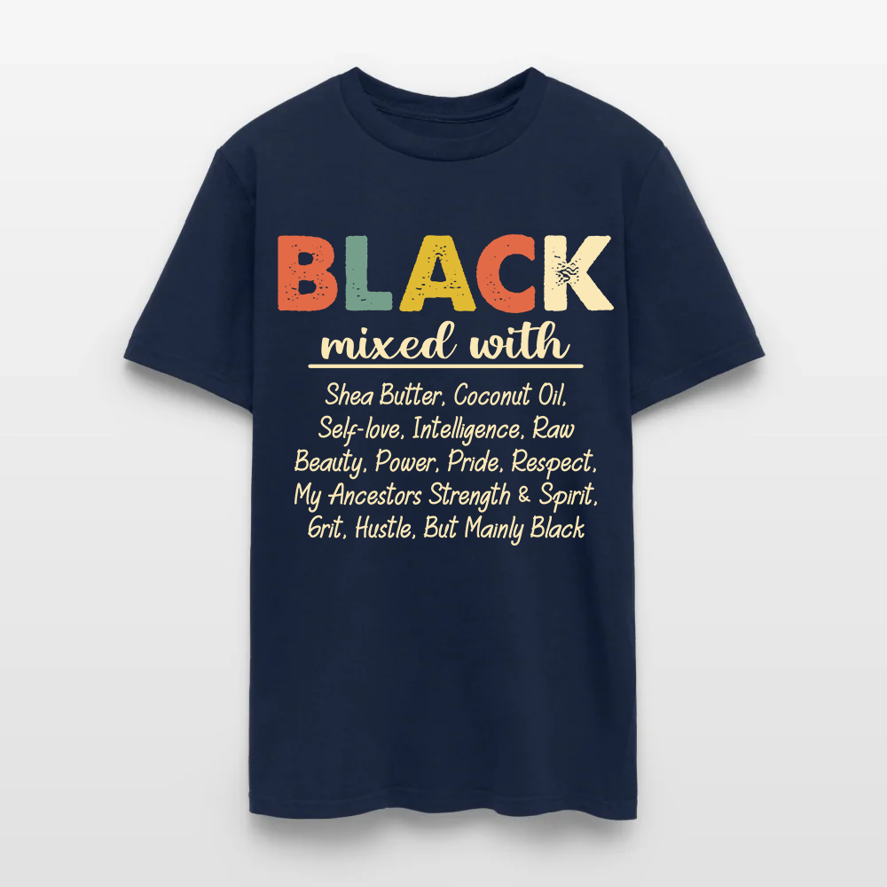 Black Mixed With Shea Butter Coconut Oil T-Shirt