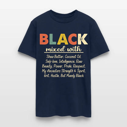 Black Mixed With Shea Butter Coconut Oil T-Shirt