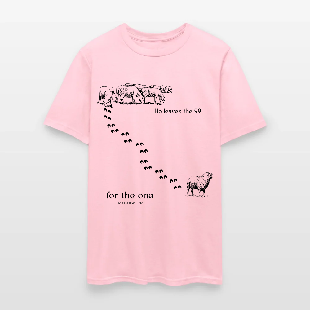 He Leaves The 99 For The One Matthew 18:12 - Inspirational Lost Sheep Christian T-Shirt