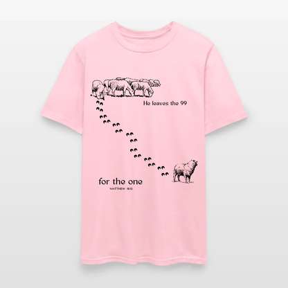 He Leaves The 99 For The One Matthew 18:12 - Inspirational Lost Sheep Christian T-Shirt