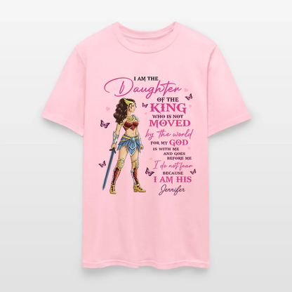 Personalized Wonder Woman Warrior of God I Am the Daughter of the King T-Shirt