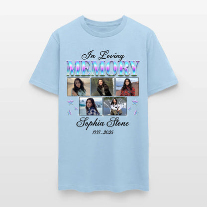 Personalized Photo In Loving Memory T-Shirt, Sympathy Gift for Loss of a Loved One T-Shirt