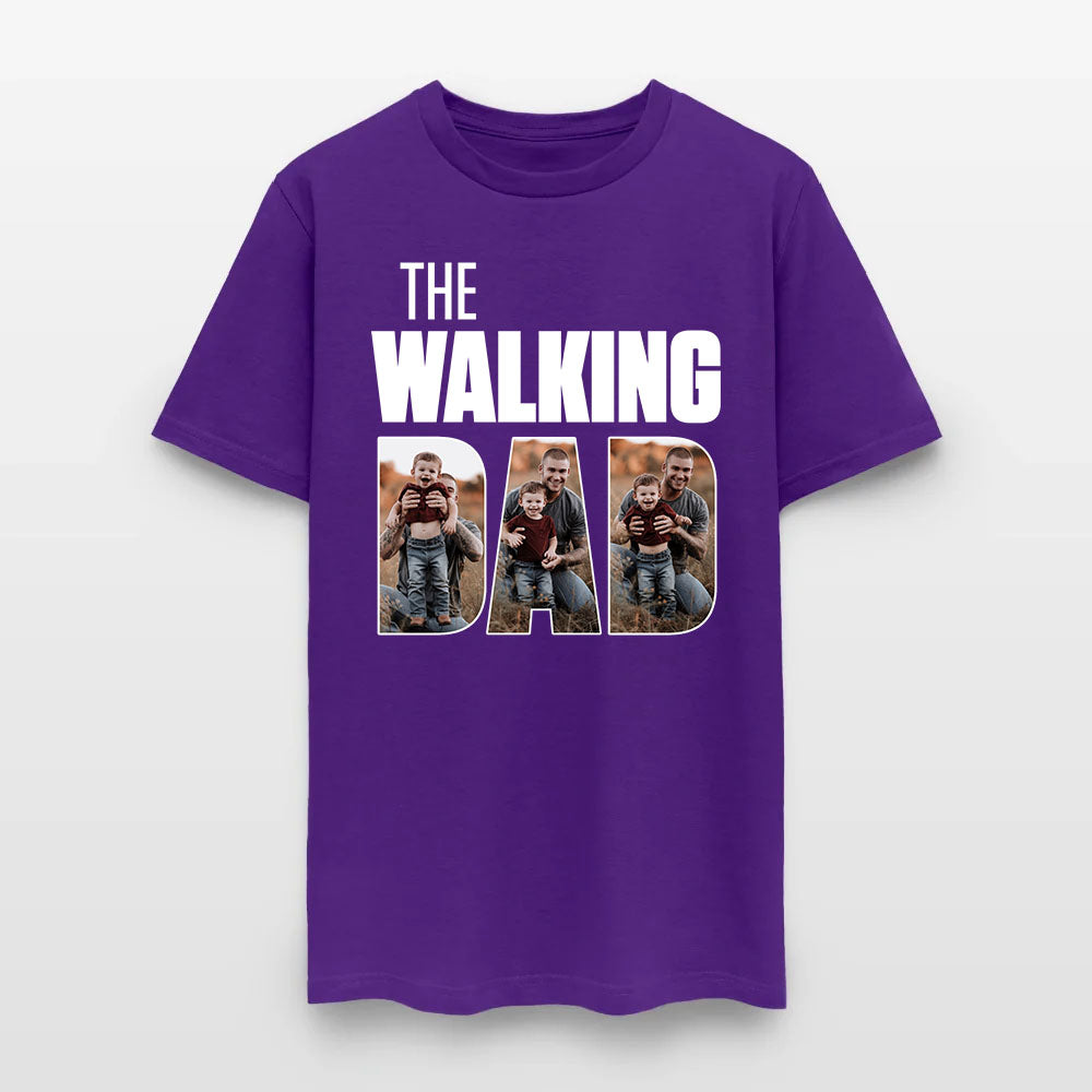 Personalized Photo The Walking Dad T-Shirt