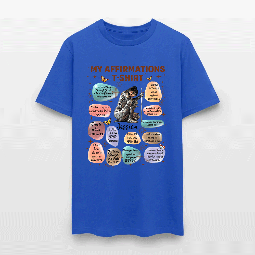 Personalized Warrior of God Bible Verse Affirmation I Can Do All Things Through Christ T-Shirt