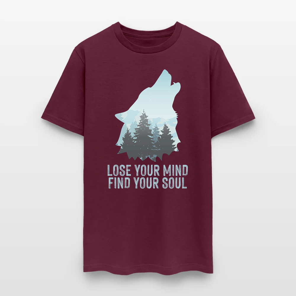 Wolf Camping Lose Your Mind Find Your Soul T-Shirt