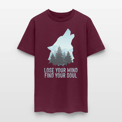 Wolf Camping Lose Your Mind Find Your Soul T-Shirt