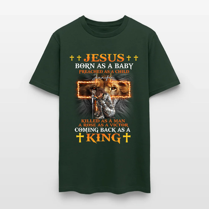 Personalized Warrior of God Jesus Born as a Baby Preached as a Child T-Shirt