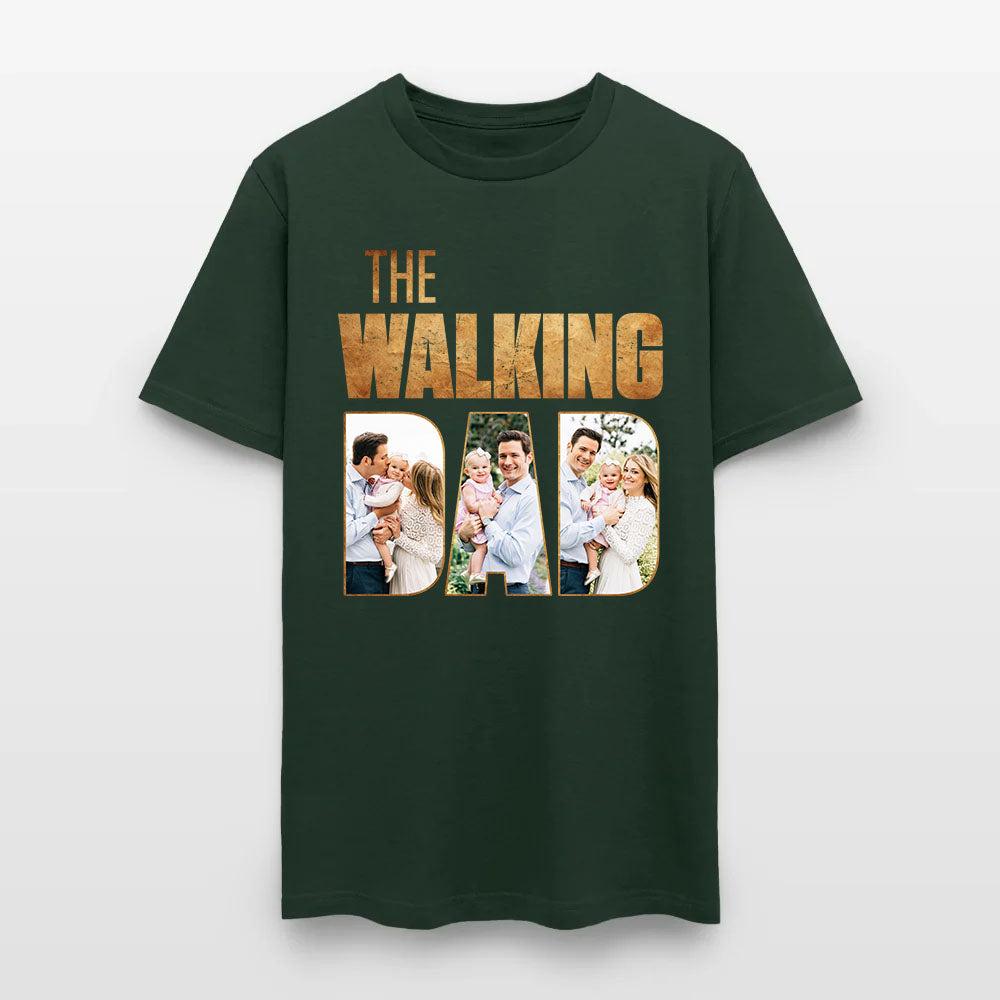 Personalized Photo The Walking Dad Graphic T-Shirt