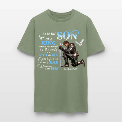 Personalized Man Warrior of God I Am the Son of a King T-Shirt