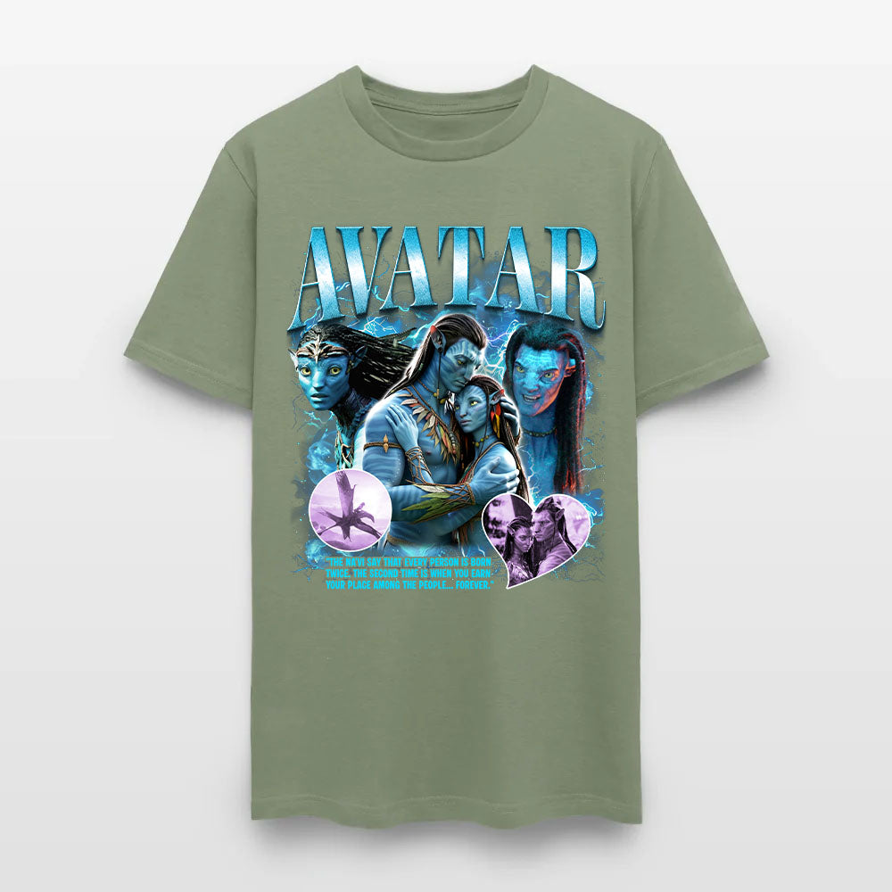 Avatar Jake Sully and Neytiri The Na'vi Say That Every Person Is Born Twice T-Shirt