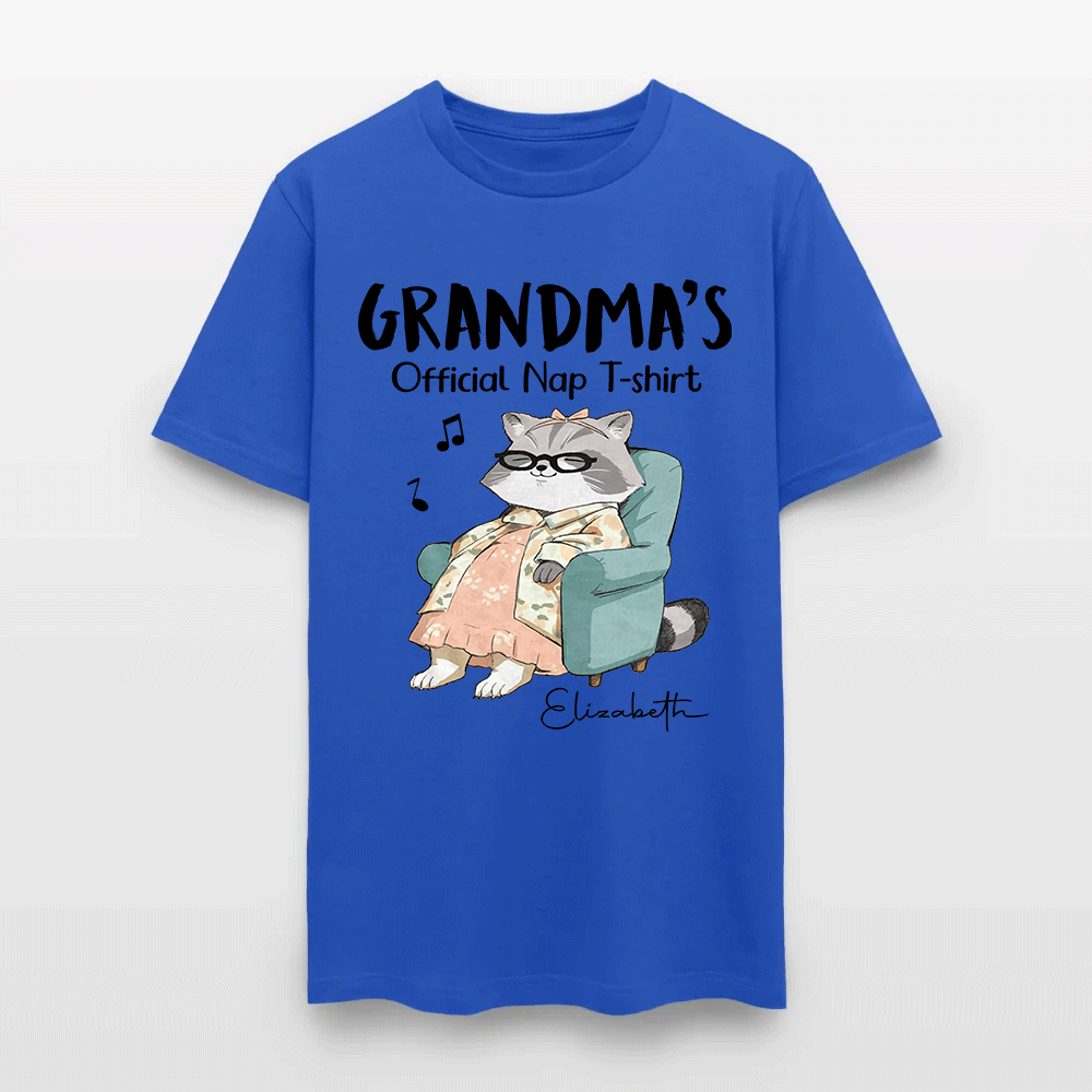 Personalized Cat Grandma's Official Nap T-Shirt
