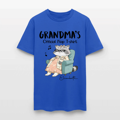 Personalized Cat Grandma's Official Nap T-Shirt