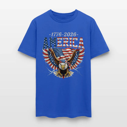 America 250th Anniversary Eagle and American Flag Patriotic T-Shirt